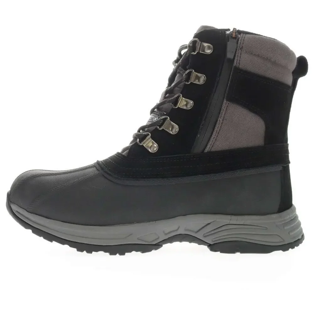 NEW Propet Cortland Men's 14 All-Weather Boots Black Gray